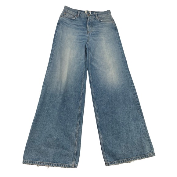 Doen Denim - Doen Women's Jeans Garconne Wide Leg Blue Cotton 26